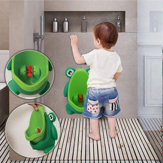 urinoir mural en forme de grenouille BabyEssentialsCorner™ - Baby Essentials Corner