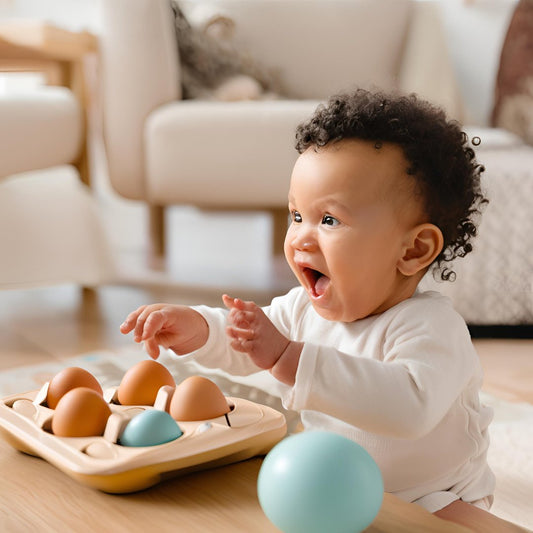 Jouet éducatif en forme d'œufs - Baby Essentials Corner